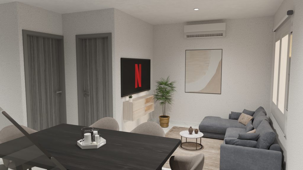 SALA COMEDOR VISTA 1 NOGAL